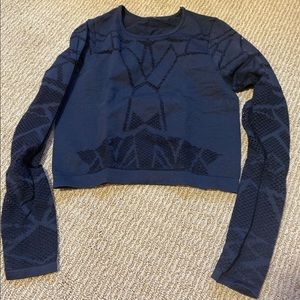 Black Cut Out Long Sleeve Top